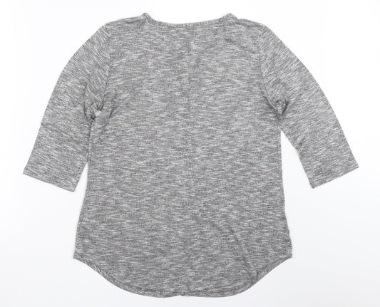 Womens UK Size 16 Papaya Grey Pullover Jumper