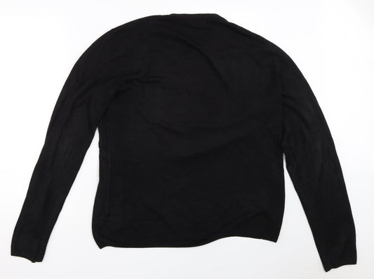 F&F Mens Black Pullover Jumper Size L