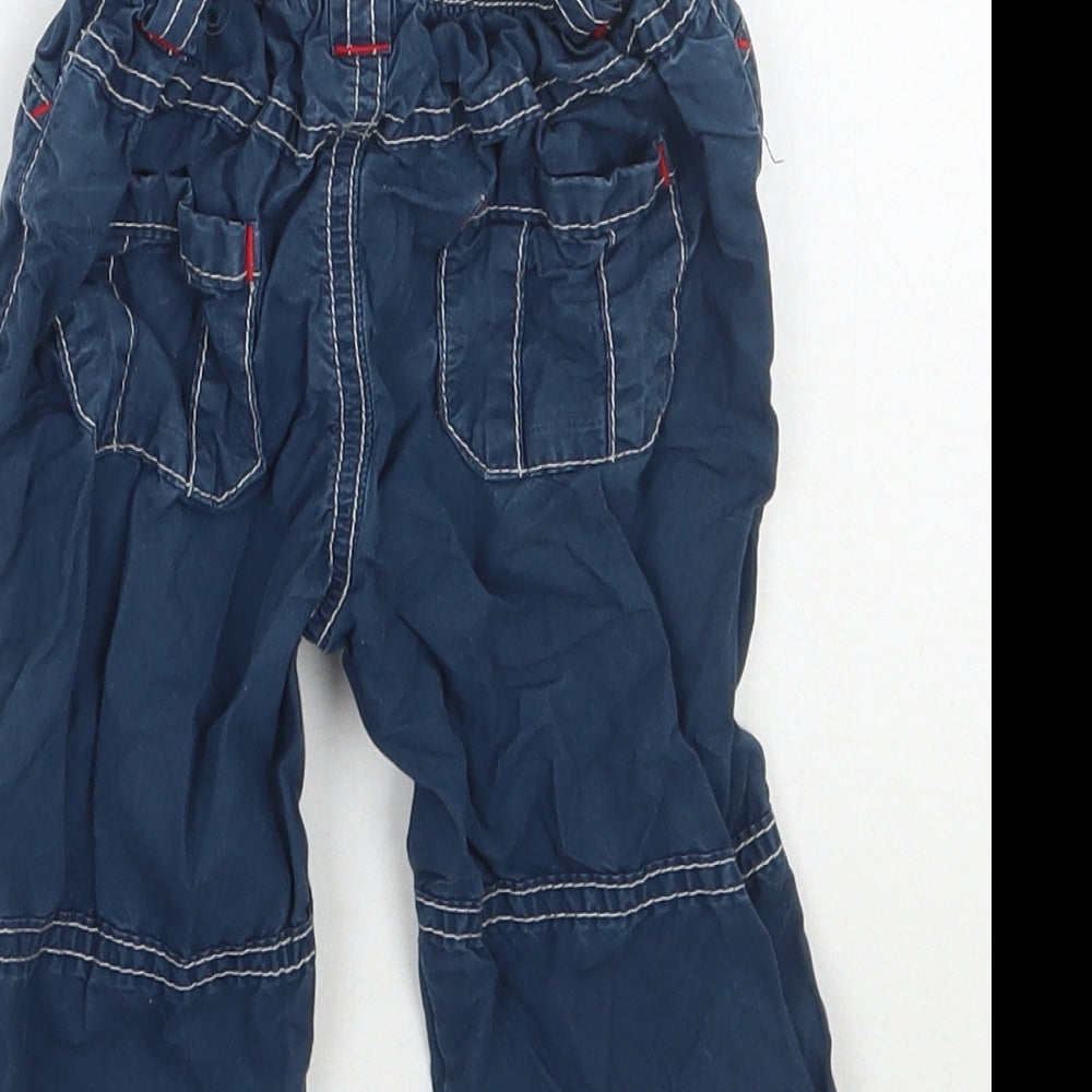 TU Boys Blue Cargo Trousers Size 3-6 Months