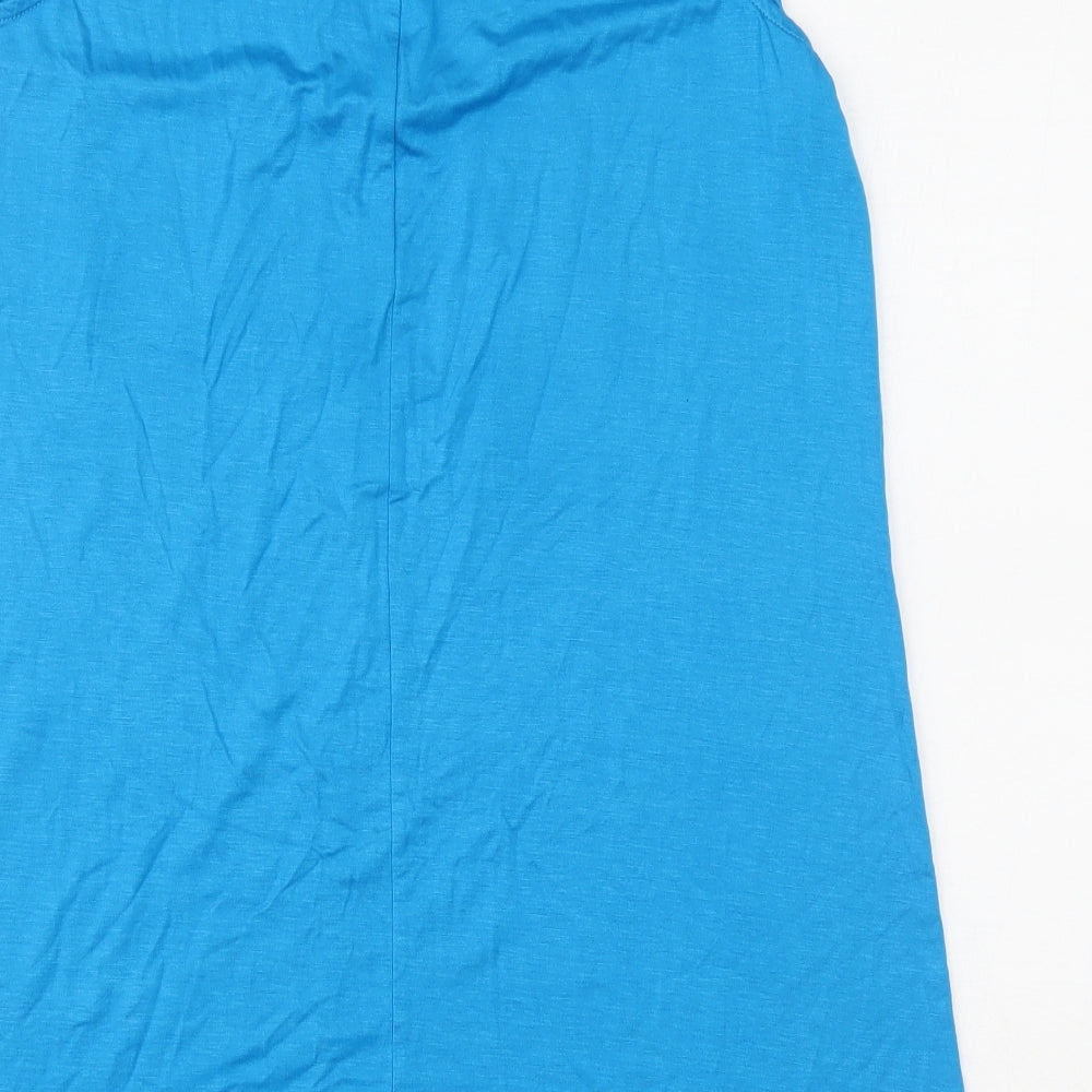 George Womens Blue Basic Tank Size 8