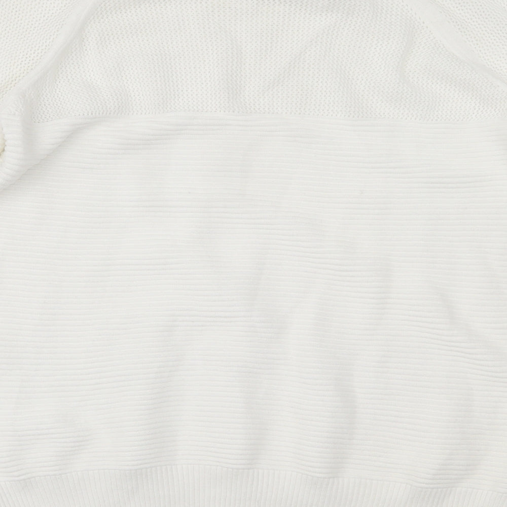 FOREVER 21 Womens White Pullover Jumper Size S