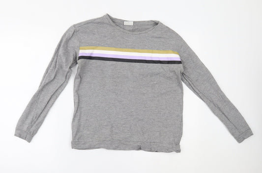 Womens UK Size S Noisy may Grey Basic T-Shirt
