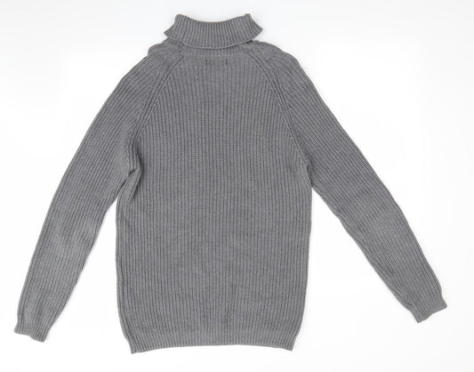 Zara Man Mens Grey Pullover Jumper