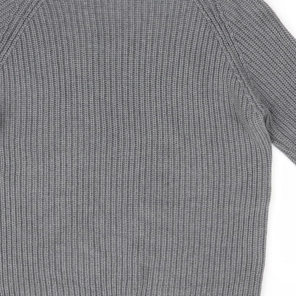 Zara Man Mens Grey Pullover Jumper
