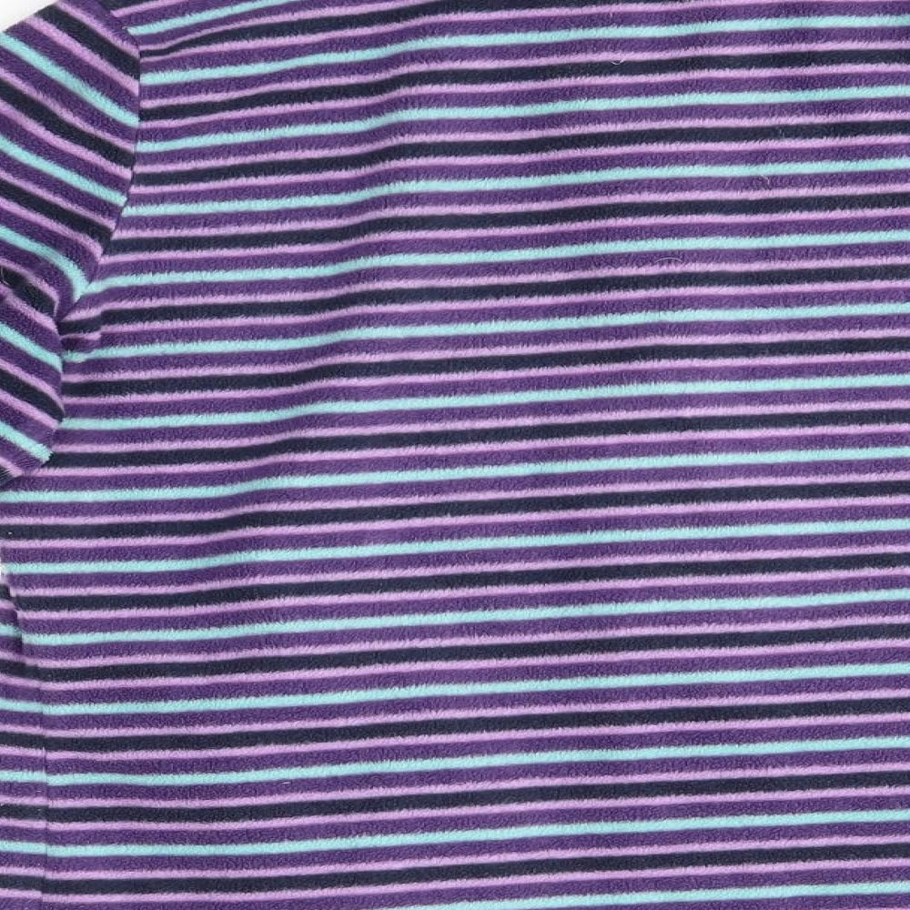 Womens UK Size M M&S Purple Full Zip Jumper