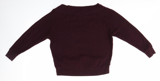 Womens UK Size S New Look Purple Pullover Jumper
