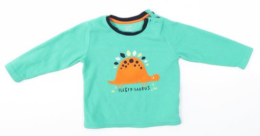 Primark Baby Green Solid Pyjama Top Size 18-24 Months