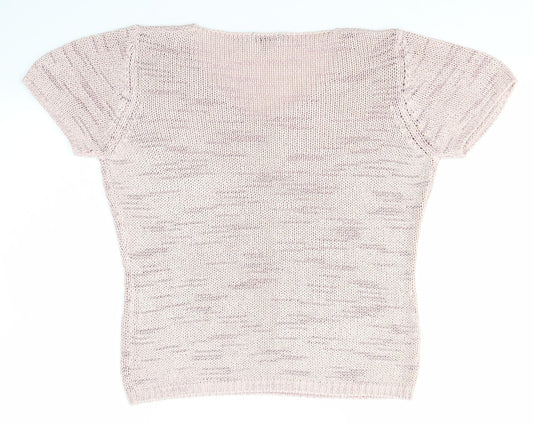 Womens UK Size M M&S Pink Pullover Jumper