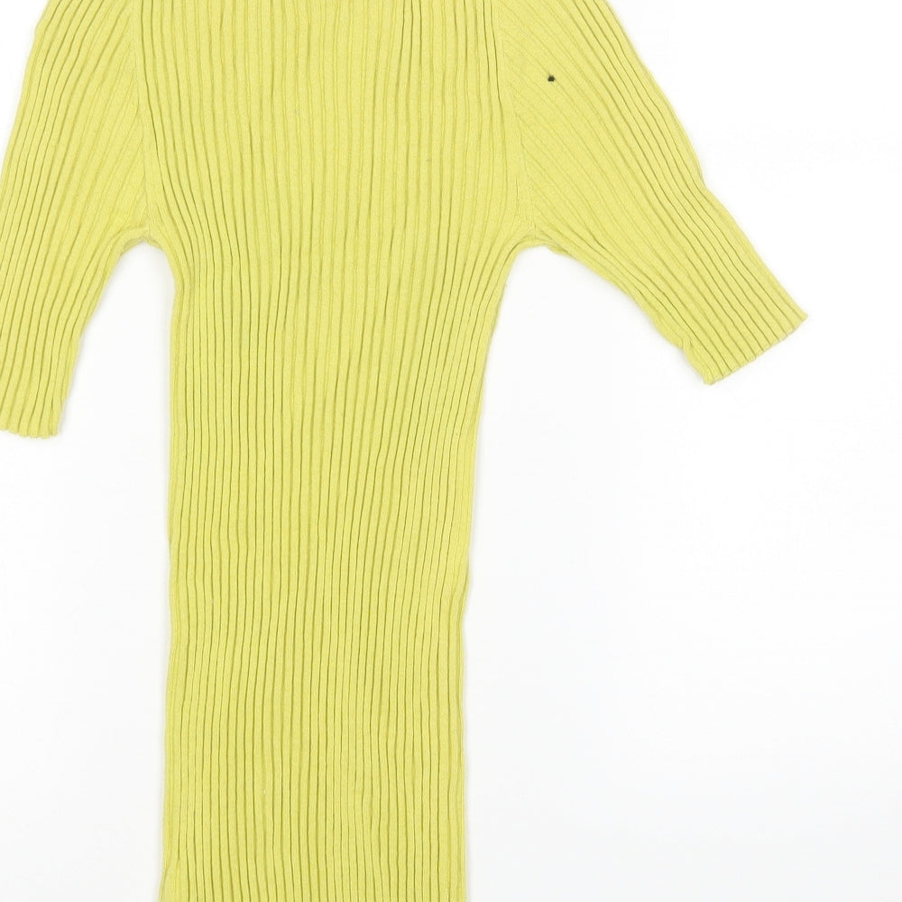 Womens UK Size 10 NEXT Green Pullover Jumper