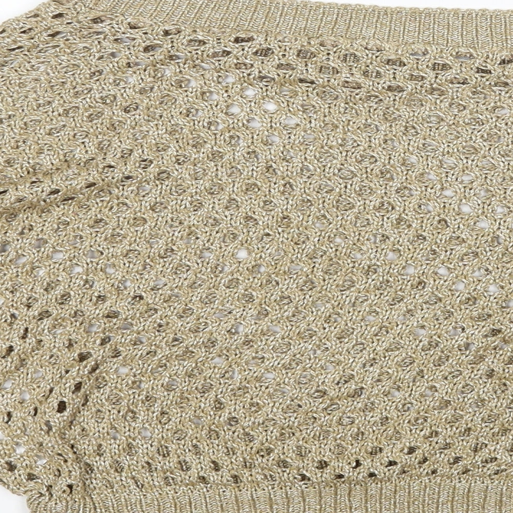 Womens UK Size M Internacionale Gold Pullover Jumper