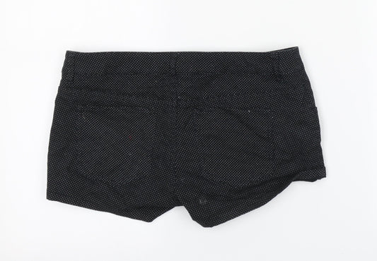 H&M Womens Black Hot Pants Shorts Size 6