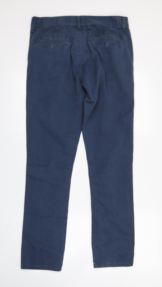 Womens UK Size 32 in Topman Regular Fit Chino Blue Trousers