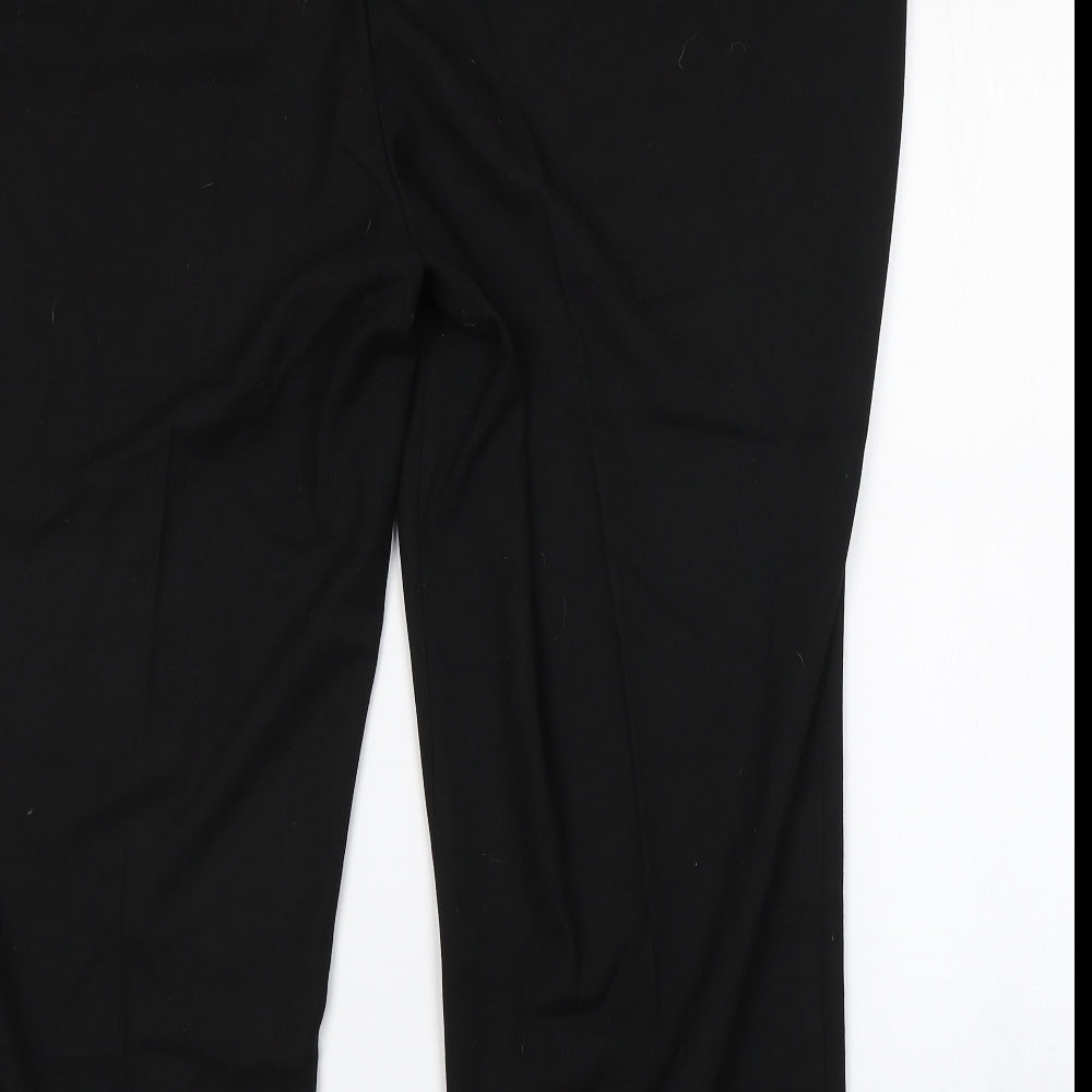 Womens UK Size 28 Daxon Regular Fit Black Trousers