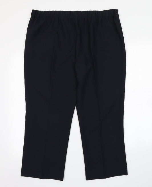 Bonmarché Womens Blue Trousers Size 18 L25 in