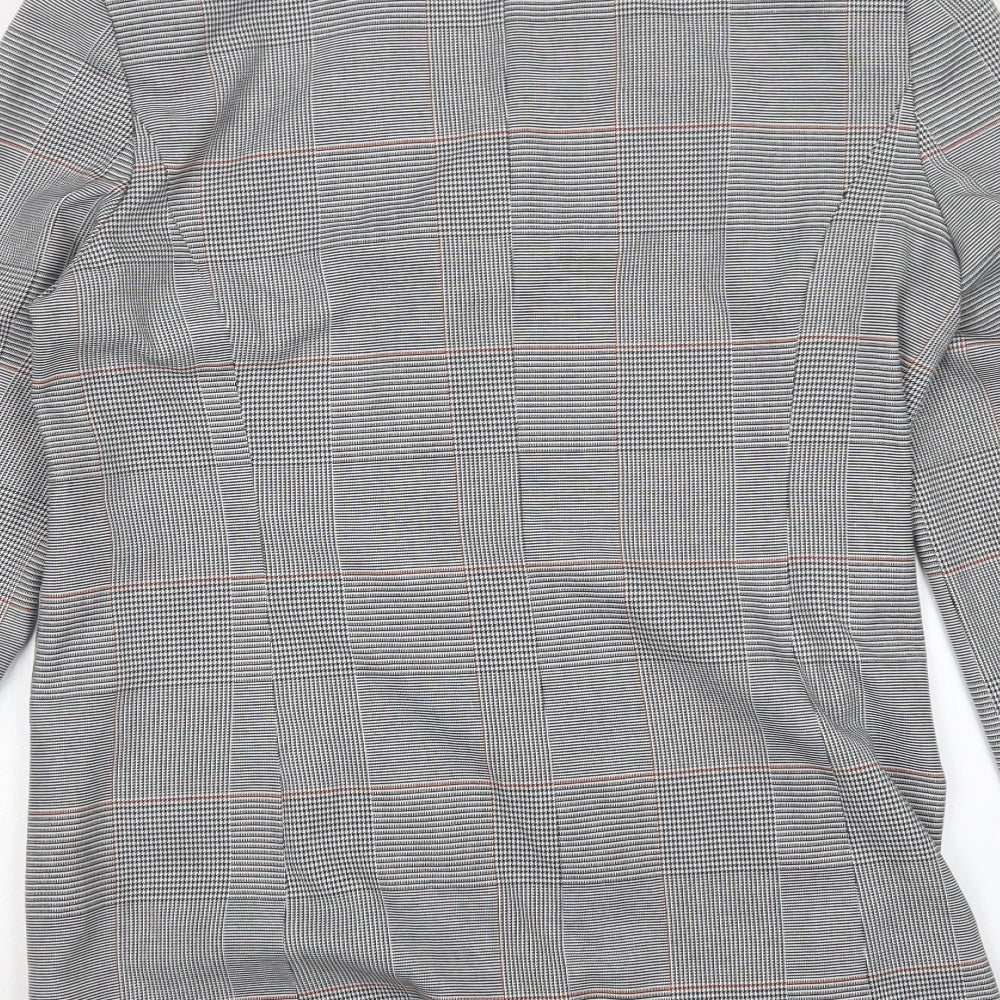 Brand and care label for Papaya women’s grey jacket, size UK 14