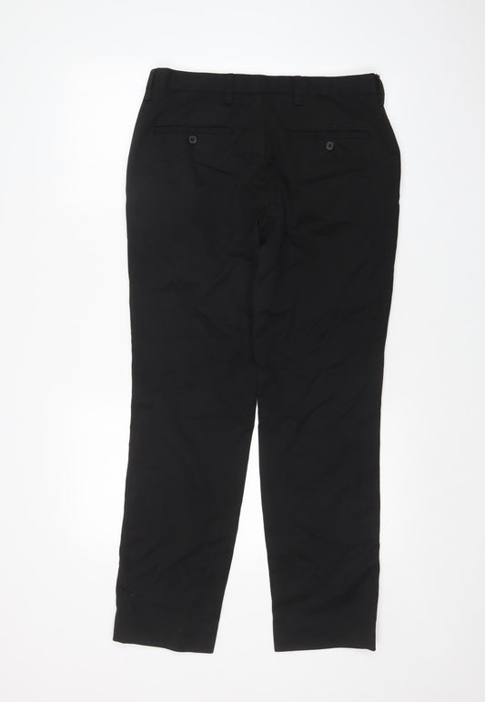 NEXT Mens Black Trousers Size 32 in L28 in