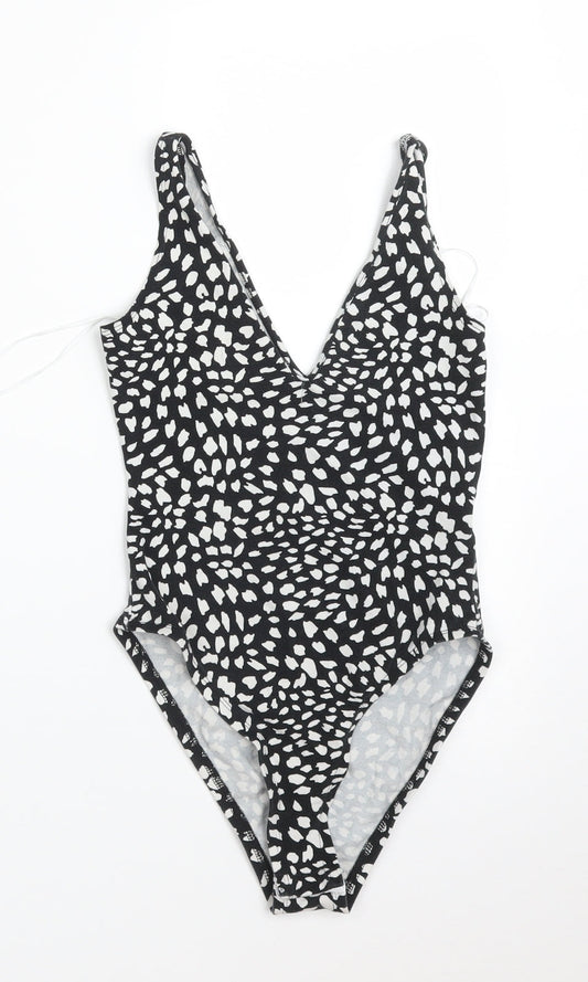 Miss Selfridge Womens Multicoloured Animal Print Bodysuit One-Piece Size 4