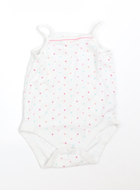F&F Girls Multicoloured Polka Dot Bodysuit One-Piece Size 2-3 Years - HEARTS