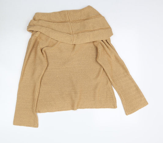 Womens UK Size M Off shoot Beige Pullover Jumper