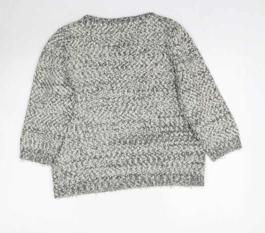 Womens UK Size 16 Debenhams Grey Pullover Jumper