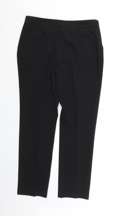 George Womens Black Trousers Size 12 L28 in