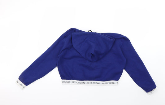 PRETTYLITTLETHING Womens Blue Henley Jumper Size M