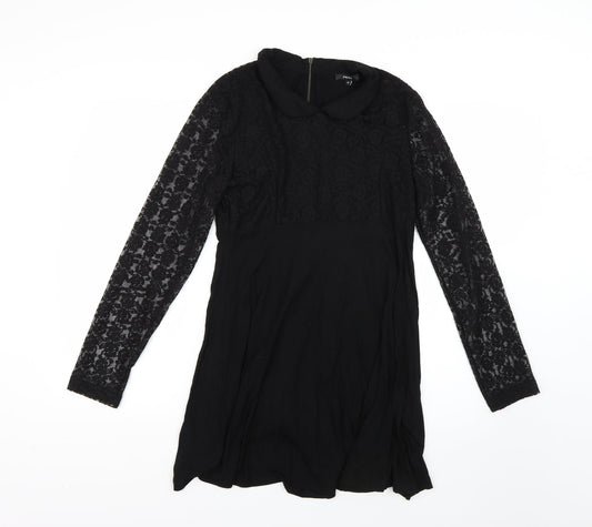 Additional front view of Papaya women’s black fit & flare, size UK 12