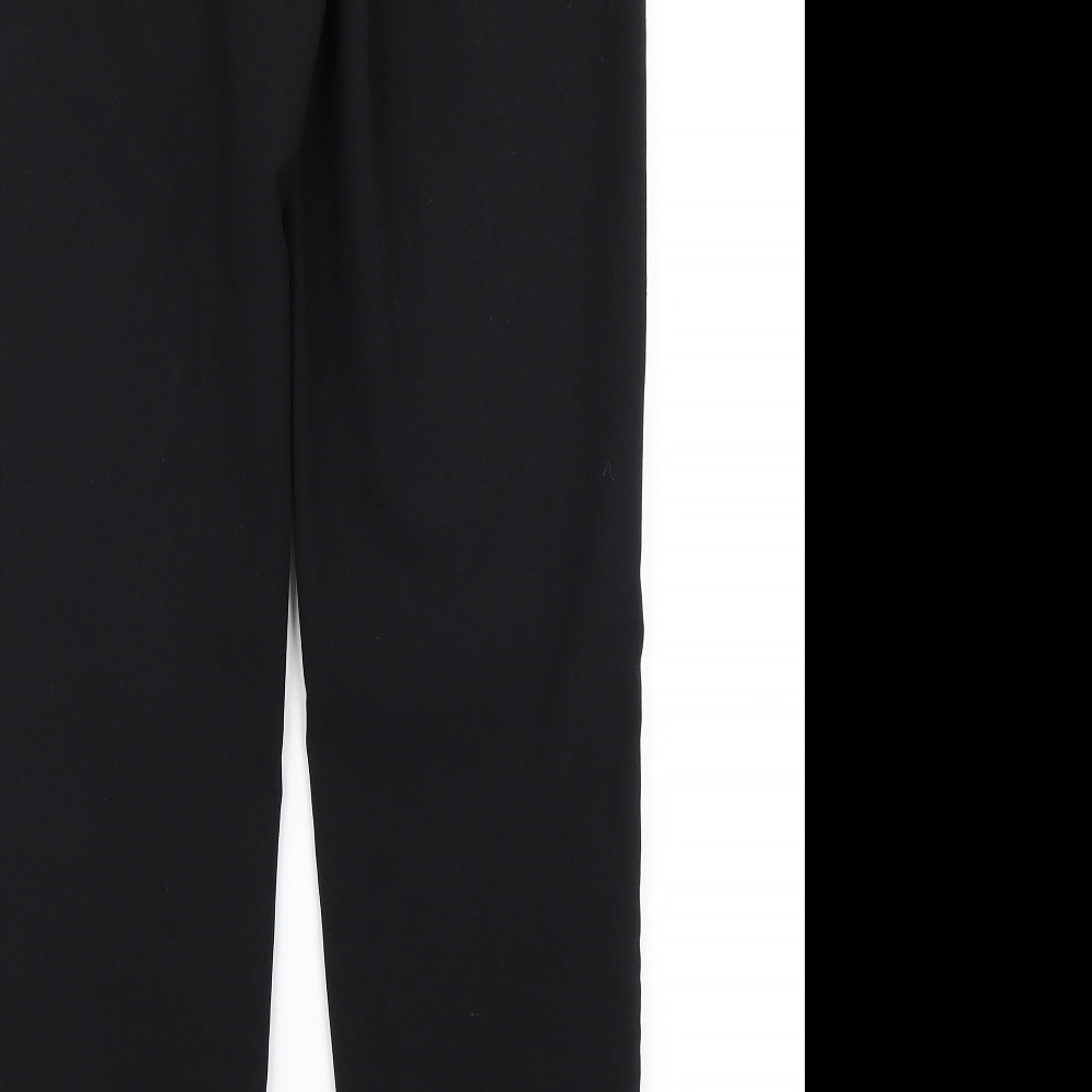 Brand and care label for George women’s black dress pants trousers, size UK 10, 30-inch leg