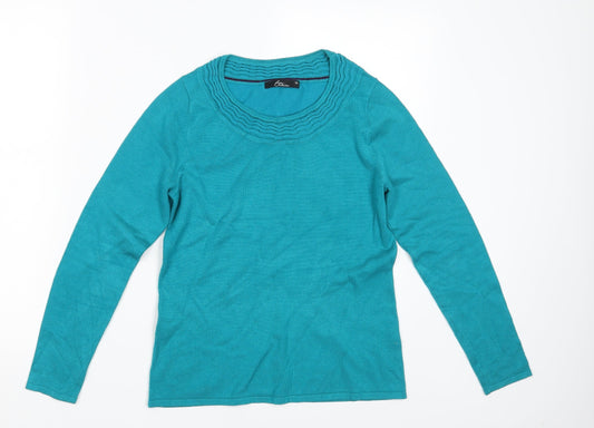 Womens UK Size XS BM Collection Blue Pullover Jumper