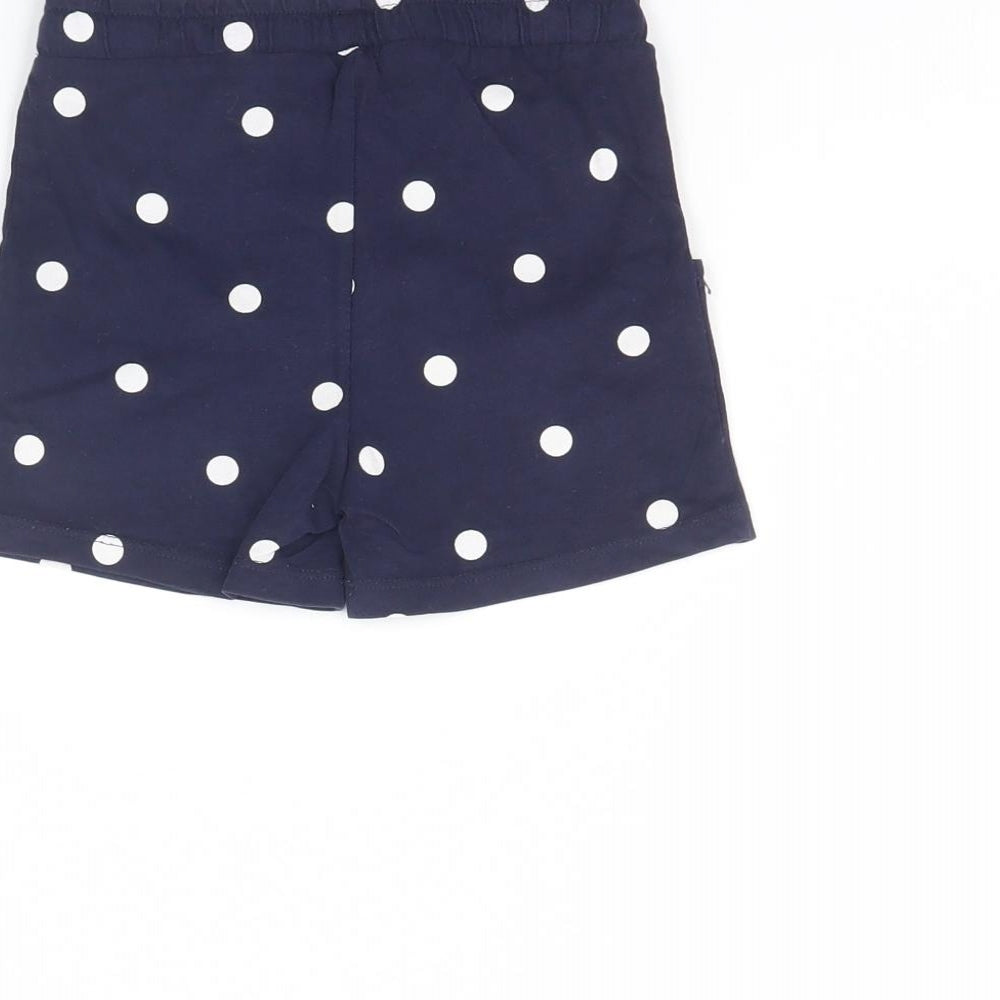 Nutmeg Girls Blue Polka Dot Culotte Shorts Size 4 Years