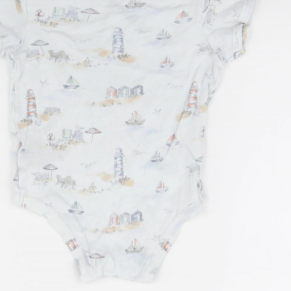 TU Baby Grey Spotted Babygrow One-Piece Size 12 Months - beach