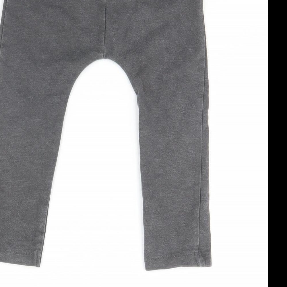 NEXT Baby Grey Jogger Trousers Size 12 Months