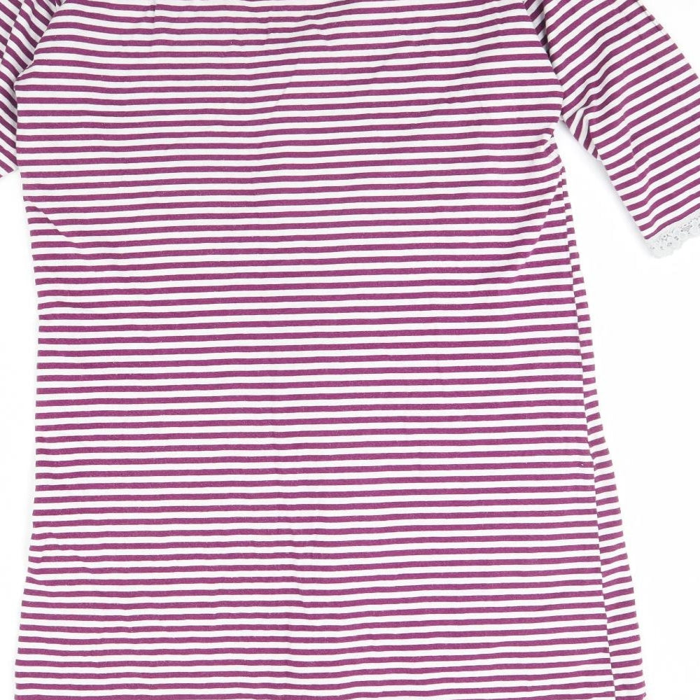 TU Womens Purple Striped Shift Size 12