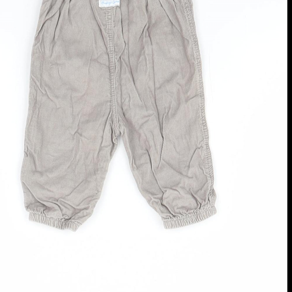 Mothercare Baby Grey Corduroy Capri Trousers Size 3-6 Months