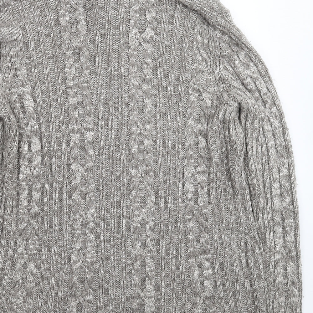 Womens UK Size M BM Grey Cardigan Jumper
