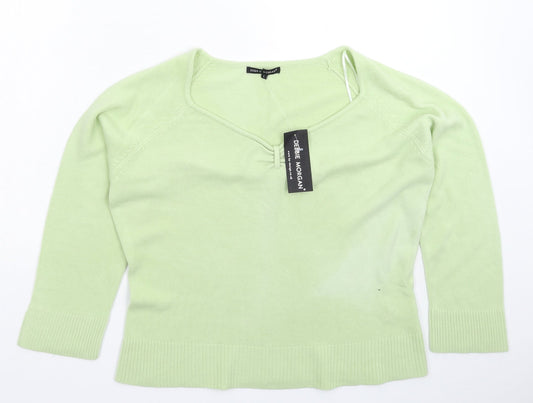 Womens UK Size L Debbie Morgan Green Pullover Jumper