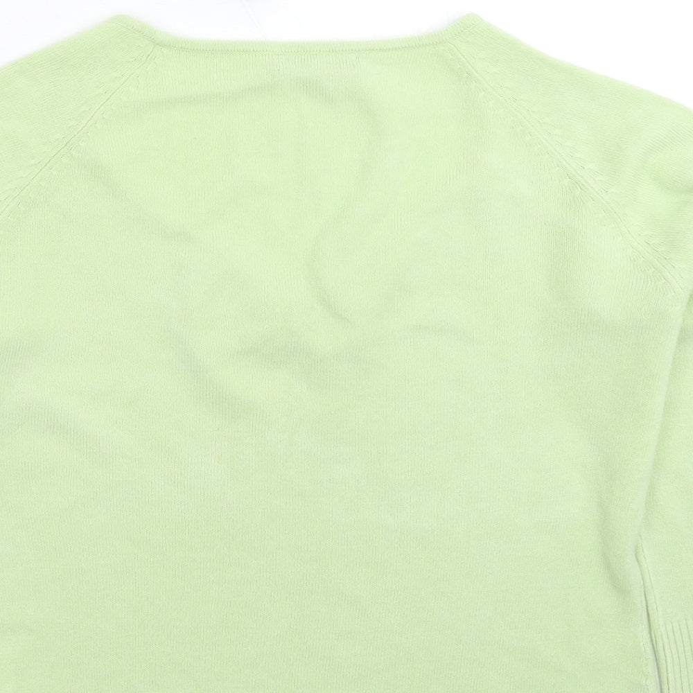 Womens UK Size L Debbie Morgan Green Pullover Jumper