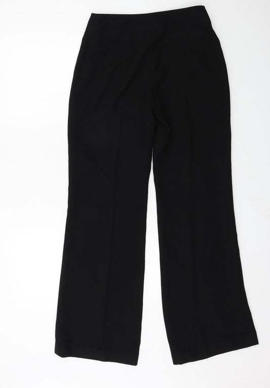 Womens UK Size 8 Marks and Spencer Regular Fit Black Trousers
