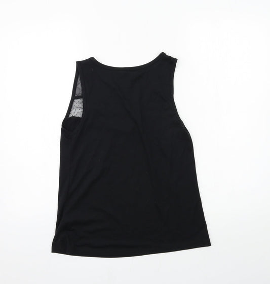 George Womens Black Jersey Basic Tank Size 8