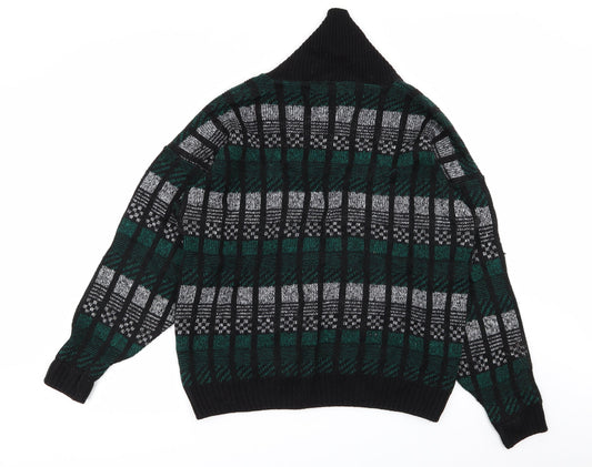 BHS Womens Multicoloured Check Pullover Jumper Size 16