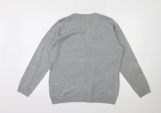 BHS Womens Grey Pullover Jumper Size 16