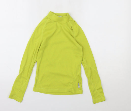 DECATHLON Boys Green Basic T-Shirt Size 8 Years