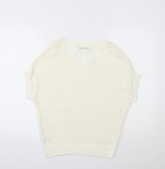 George Womens Ivory Pullover Jumper Size 8