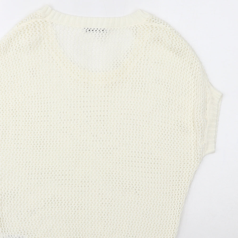 George Womens Ivory Pullover Jumper Size 8