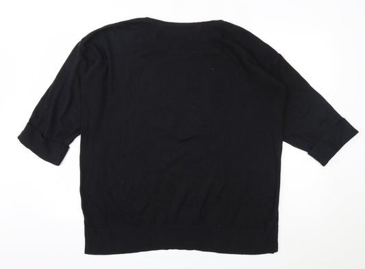 Womens UK Size L Wallis Black Pullover Jumper