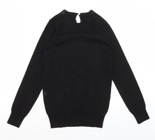 Primark Womens Black Pullover Jumper Size XS