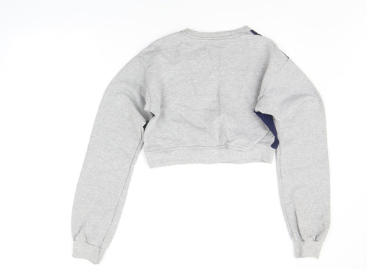 Womens UK Size S Preworn Grey Pullover Jumper