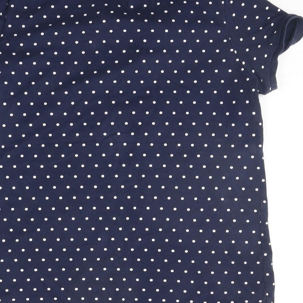 Womens UK Size M Bpc Blue Basic Polo