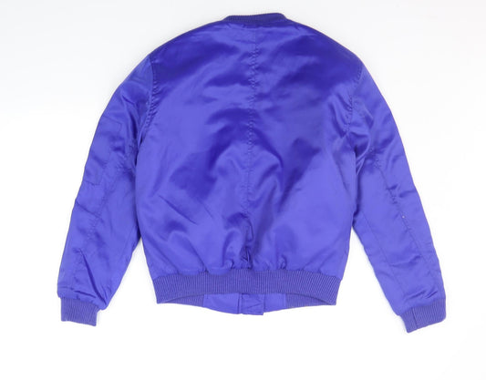 Glamorous Womens Blue Jacket Coat Size 10