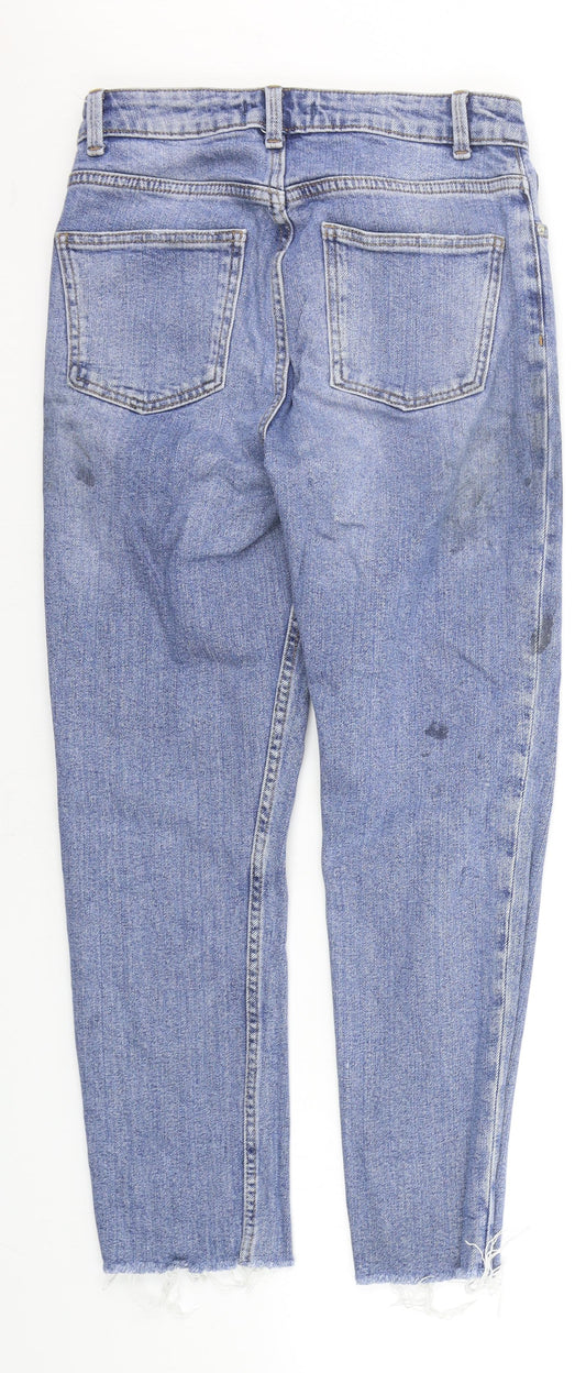 Denim & Co. Womens Blue Straight Jeans Size 8 L23 in